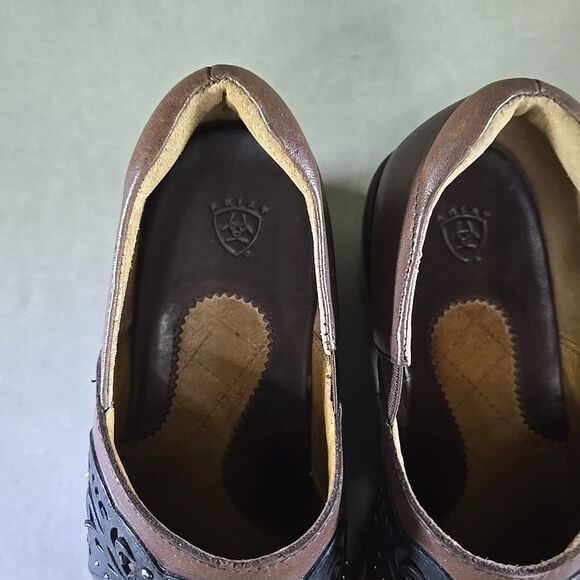 Ariat Shoes Womens Size 10B Leather Slip On Comfort Clog Floral 20838 - Picture 4 of 11